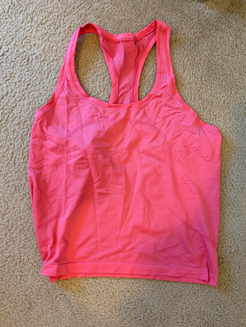 lululemon athletica Bright Pink Racerback Tank Top